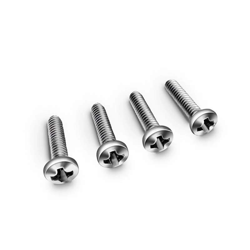 SFPS M2A8mm Model Screw and Nut, Nickel-plated, Silver, 50pcs/Pack