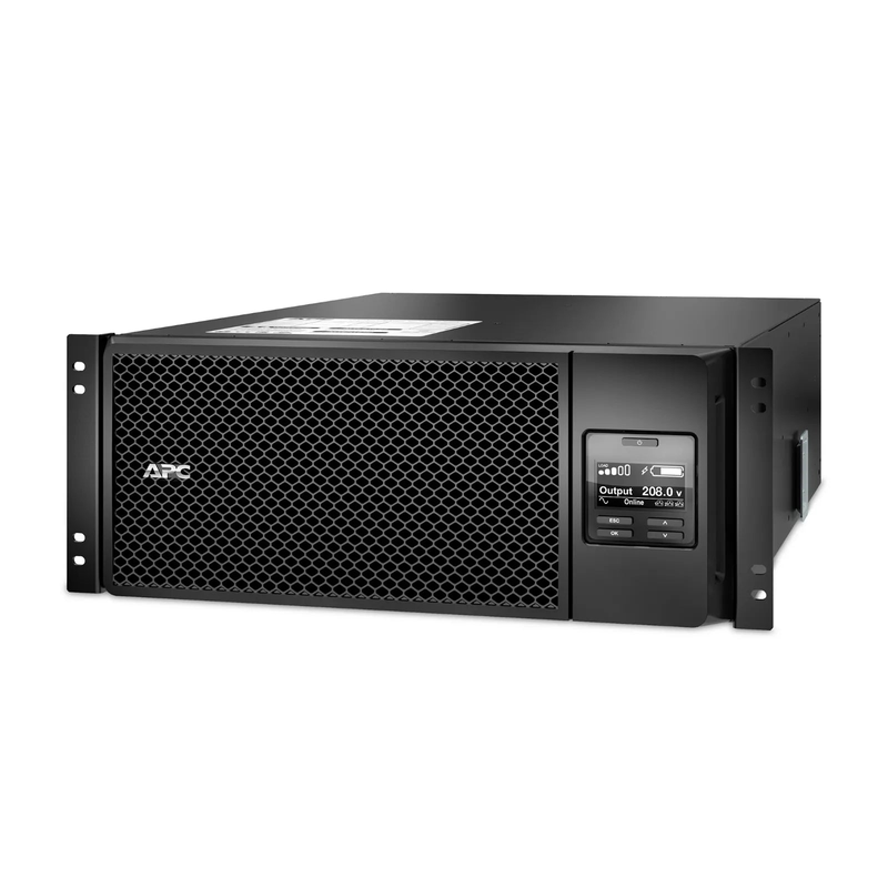 SFPS APC Smart-UPS On-line, 6kVA/6kW, 208V, 6 x C13 & 4 x C19 Outlets, Network Card & SmartSlot, 2 Replaceable Battery Modules Included, Rack 4U/Tower Convertible