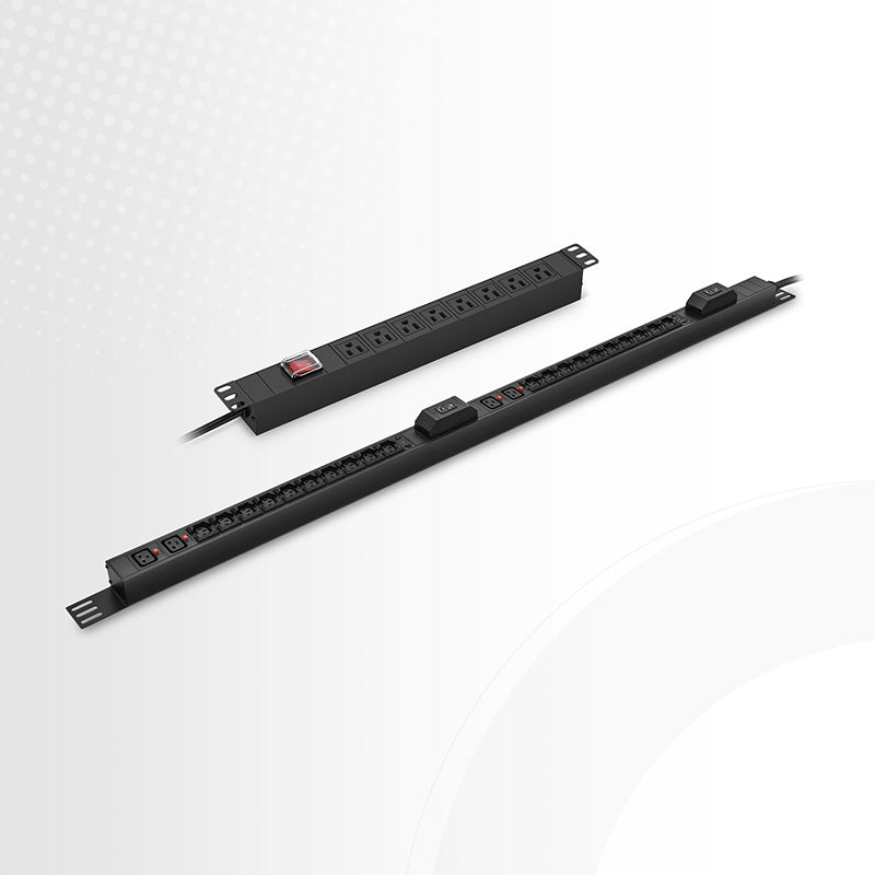 SFPS 1.20kW Single-Phase 10A/120V Basic Rack PDU, 8 x C13 Outlets, IEC320 C14 Plug, 10ft Cord, 1U Rack-Mount