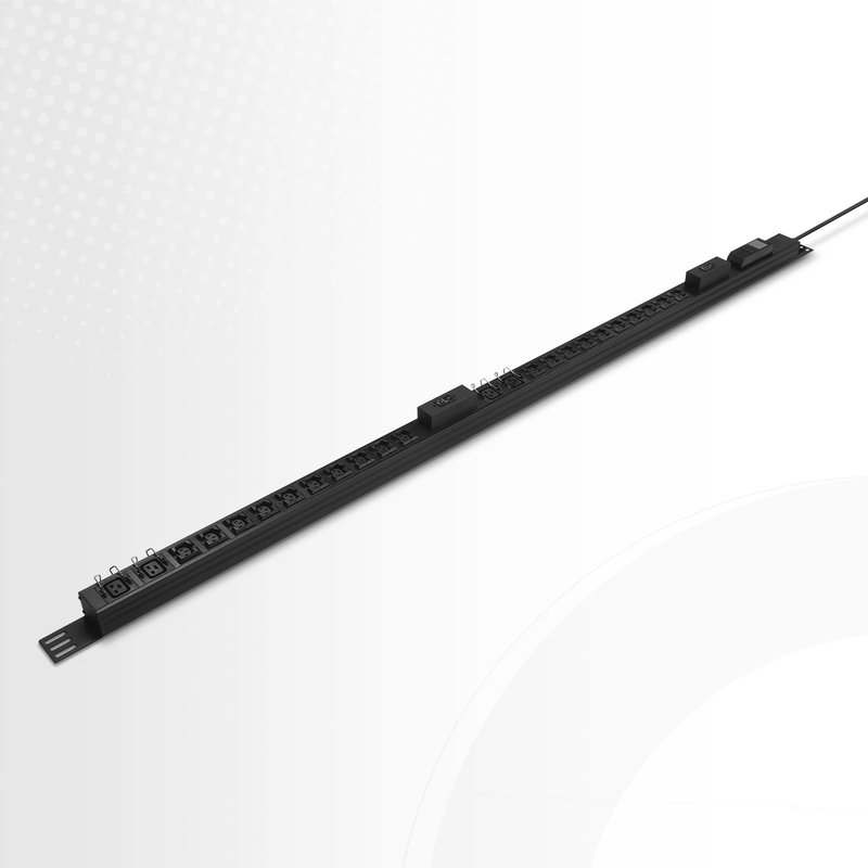 SFPS 7.36kW Single-Phase 32A/230V Metered Rack PDU, 20 x C13 & 4 x C19 Outlets, IEC309 32A 2P+E Plug, 10ft Cord, 0U Vertical