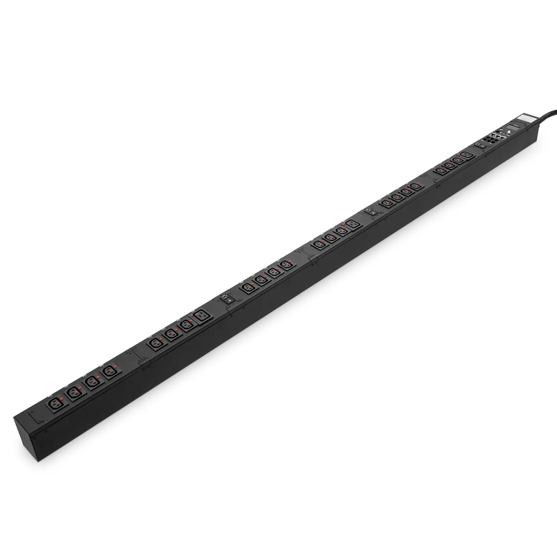 SFPS 23kW 3-Phase 32A/415V Switched Rack PDU, 21 x C13 & 3 x C19 Outlets, IEC309 32A 3P+N+PE Plug, 10ft Cord, 0U Vertical