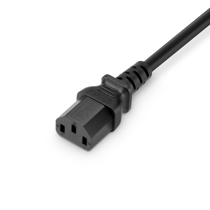 SFPS 6ft (1.8m) BS 1363 to IEC60320 C13 3 x 1.0mmA² 250V/10A Power Cord, Black