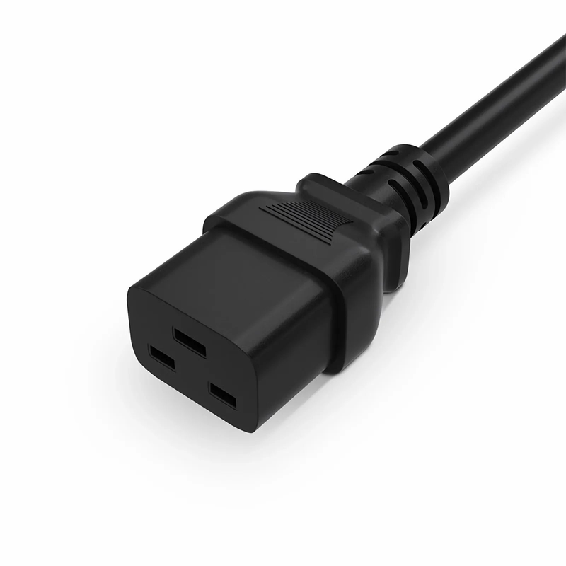 SFPS 6ft (1.8m) BS 1363 to IEC60320 C19 3 x 1.5mmA² 250V/13A Power Cord, Black