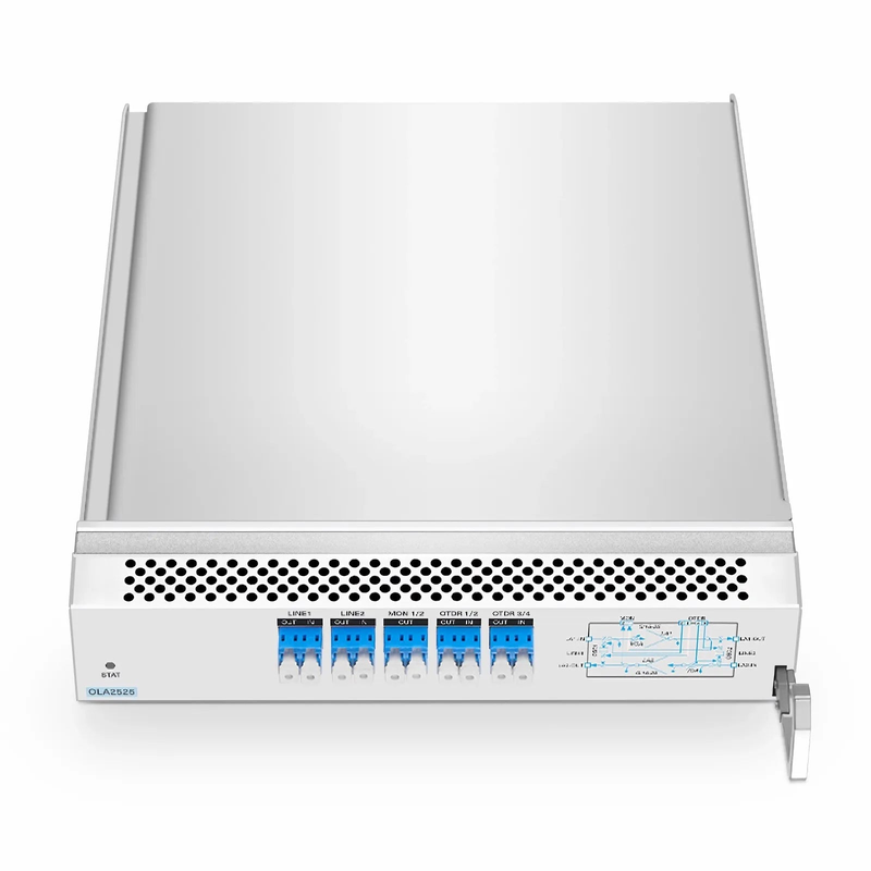 SFPS D7000 OLA2525, DWDM EDFA In-line Amplifier with Dual LA 15-25dB Gain, 21.5dBm Output for D7000 Series Managed Chassis, with Built in OSC, VOA