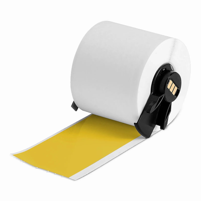 SFPS 2in.W x 600in.L Panel/Surface Labels for M611 Printer, Continuous Label/Roll, Black on Yellow