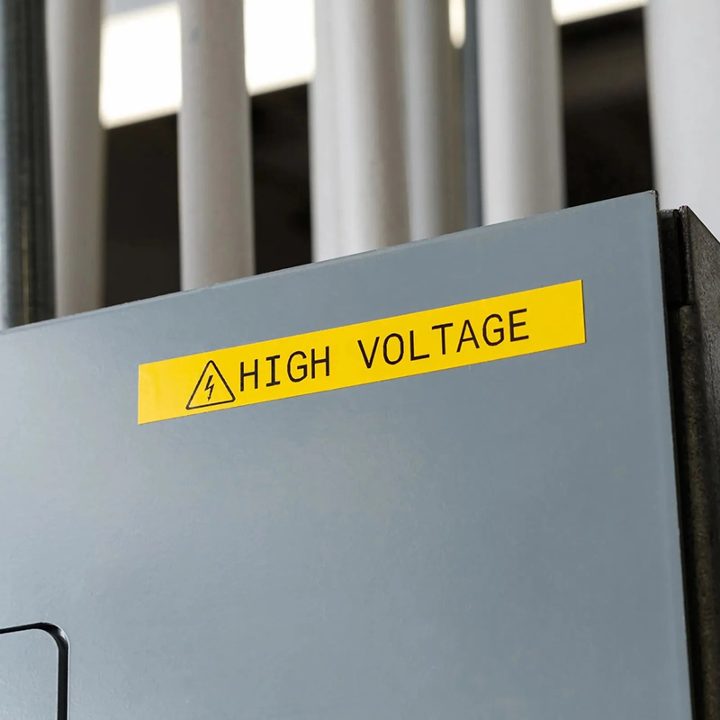 SFPS 2in.W x 600in.L Panel/Surface Labels for M611 Printer, Continuous Label/Roll, Black on Yellow