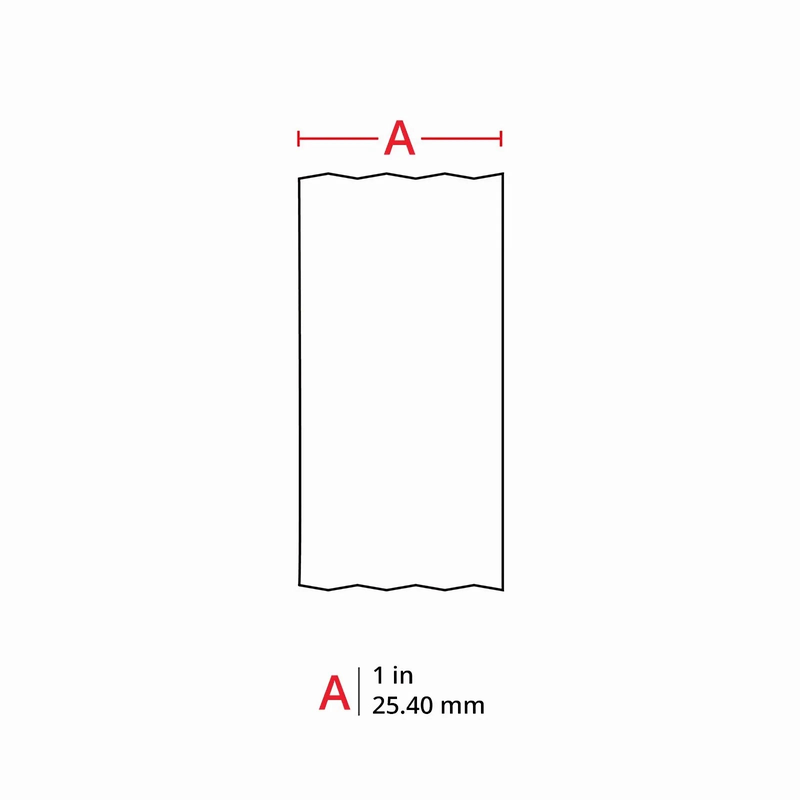SFPS 1in.W x 600in.L Panel/Surface Labels for M611 Printer, Continuous Label/Roll, Black on White