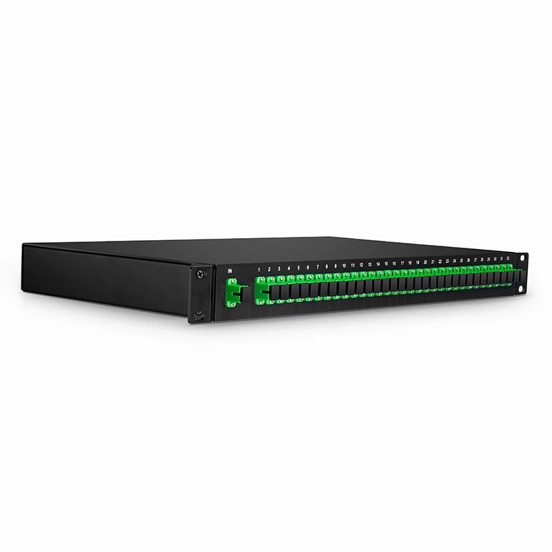 SFPS 1 x 32 PLC Fiber Splitter, 1U 19" Rack Mount, SC/APC, Singlemode