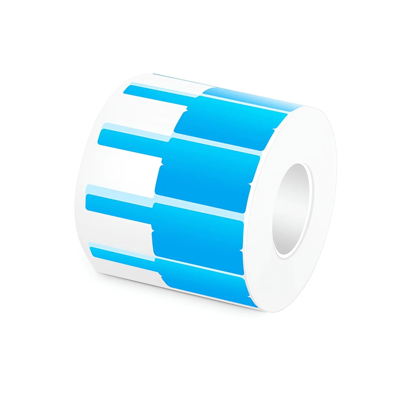 SFPS 0.94in.W x 2.75in.L Printable P-Flag Label, PET, Reel, Blue, 500Labels/Roll