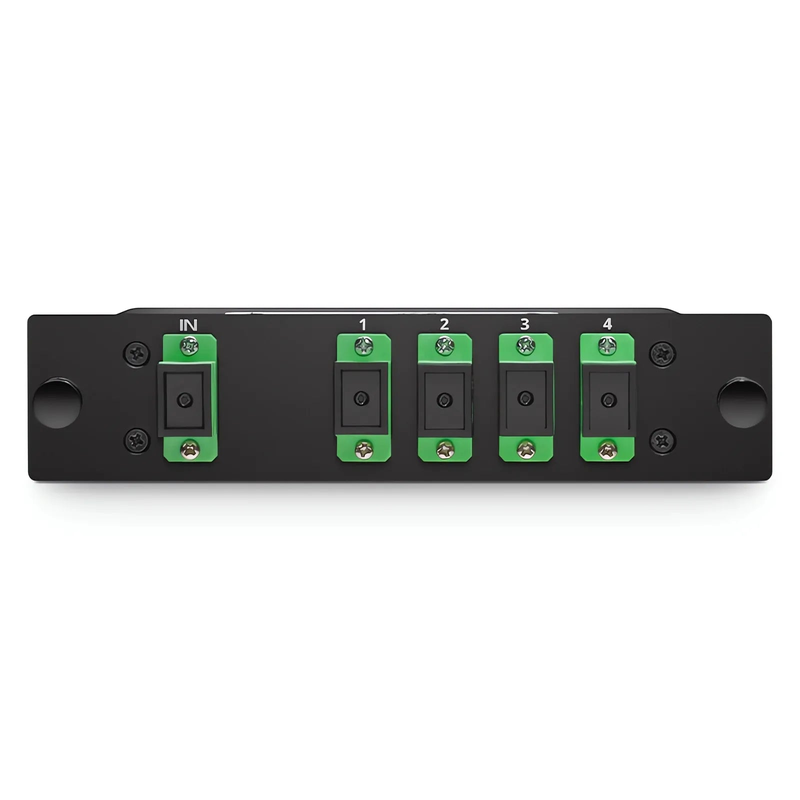 SFPS 1 x 4 PLC Fiber Splitter, Standard LGX Cassette, SC/APC, Singlemode