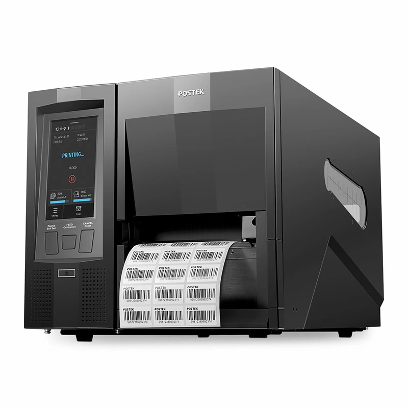 SFPS Postek TX6 EXP Industrial Label Printer with HEATA, 4.5" Color LCD Touch Screen, 600dpi, 6ips Print Speed