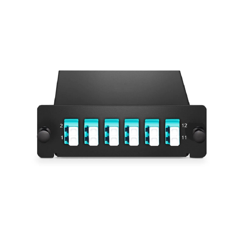 SFPS FHDA SC Splice Cassette with Pigtails, 12 Fibers OS2 Single Mode, 6 x SC APC Duplex (Green), 0.3dB Max.