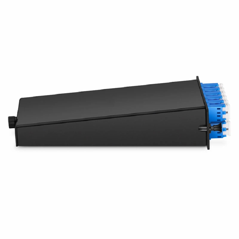 SFPS FHDA LC Splice Cassette with Pigtails, 24 Fibers OS2 Single Mode,12 x LC UPC Duplex (Blue), 0.3dB Max.