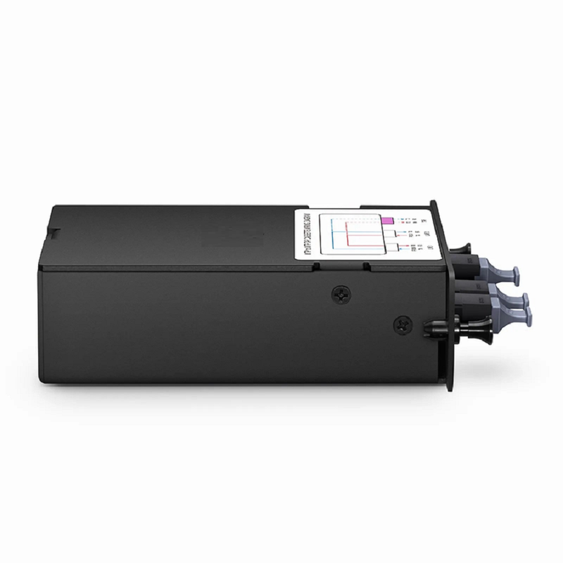 SFPS FHDA MTP® TAP Cassette, OS2 Single Mode, 2 x MTP®-12 Male Live Ports, MTP®-12 Male TAP Port, 50/50 Split Ratio (Live/TAP), 40/100G
