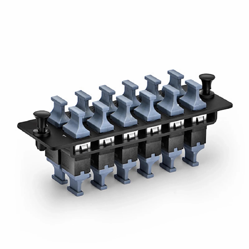 SFPS FHDA Fiber Adapter Panel, 24 Fibers OS2 Single Mode, 12 x LC UPC Duplex (Blue) Adapter, Ceramic Sleeve