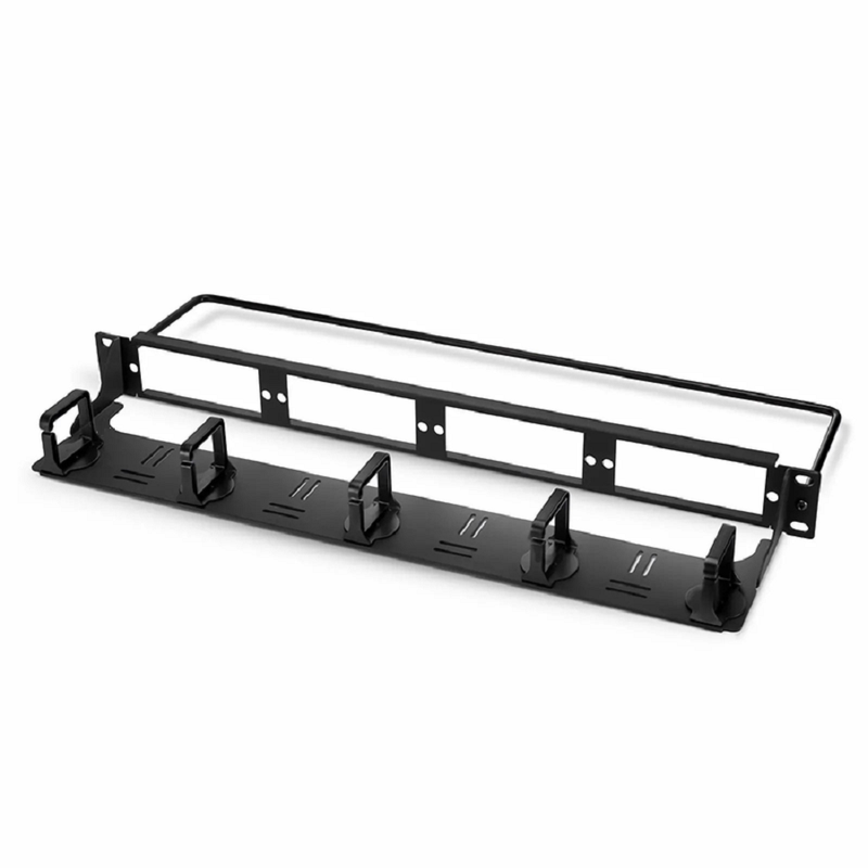 SFPS FHDA High Density 1U Rack Mount Blank Enclosure Unloaded, Detachable Cable Management Lacer Panel and Bar, Holds up to 4 x FHDA Panels, 144 Fibers (LC)