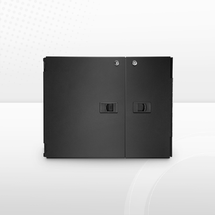 SFPS FHDA Wall Mount Enclosure Unloaded, 2 Ports, Holds up to 2 x FHDA Cassettes or Panels, 2 x Splice Trays, 48 Fibers (LC)