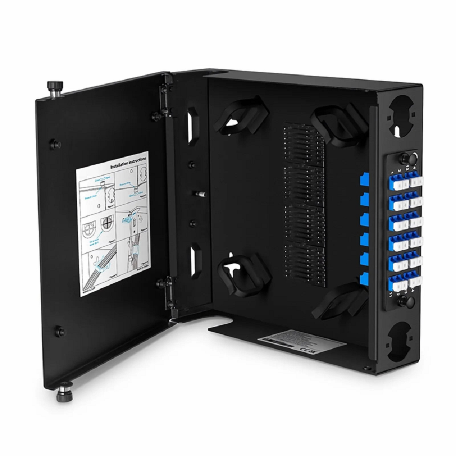 SFPS FHDA Wall Mount Enclosure Unloaded, 1 Port, Holds up to 1 x FHDA Cassette or Panel, 24 Fibers (LC)