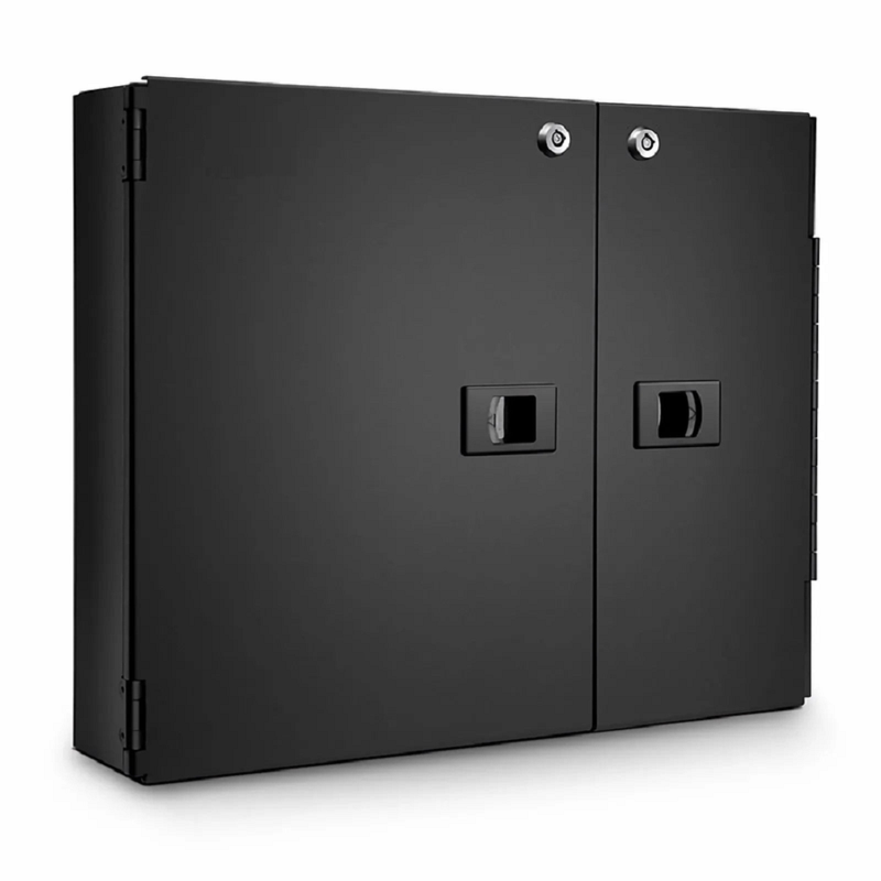 SFPS FHDA Wall Mount Enclosure Unloaded, 2 Ports, Holds up to 2 x FHDA Cassettes or Panels, 2 x Splice Trays, 48 Fibers (LC)