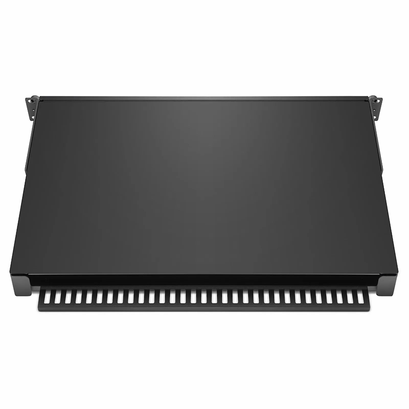 SFPS FHDA High Density 1U Rack Mount Enclosure Unloaded, Sliding and Tilt-down Drawer, Holds up to 4 x FHDA Cassettes, Panels, or Splice Trays, 144 Fibers (LC)