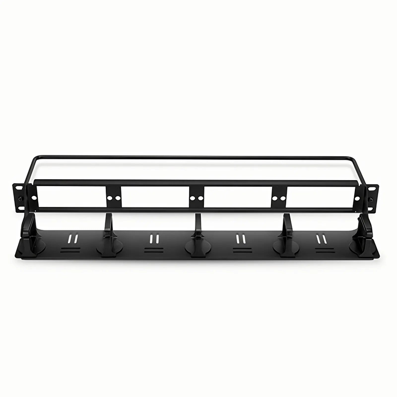 SFPS FHDA High Density 1U Rack Mount Blank Enclosure Unloaded, Detachable Cable Management Lacer Panel and Bar, Holds up to 4 x FHDA Panels, 144 Fibers (LC)