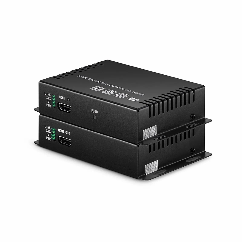 SFPS 4K HDMI Extender Set with Audio, EDID and RS232 via Single LC Fiber for 10km