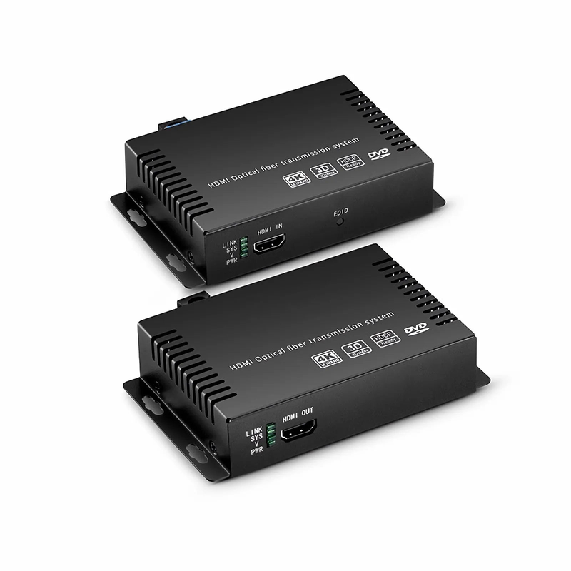 SFPS 4K HDMI Extender Set with Audio, EDID and RS232 via Single LC Fiber for 10km