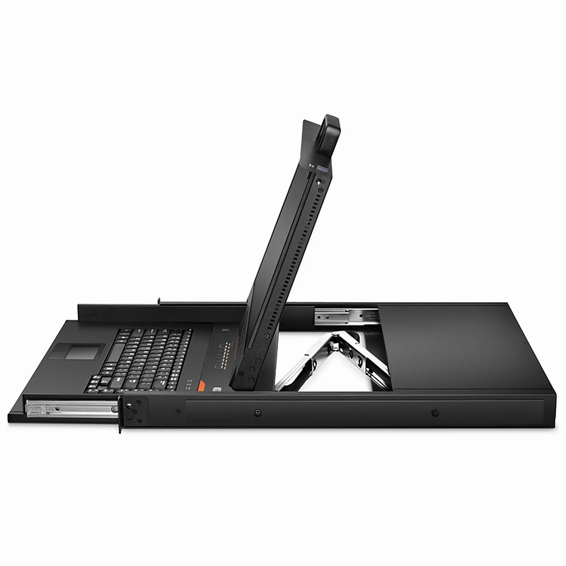 SFPS 8-Port Cat5 1U Rack-Mount KVM Over IP Switch with 17" Full HD LCD, 8 x RJ45 to VGA Interface Modules Included