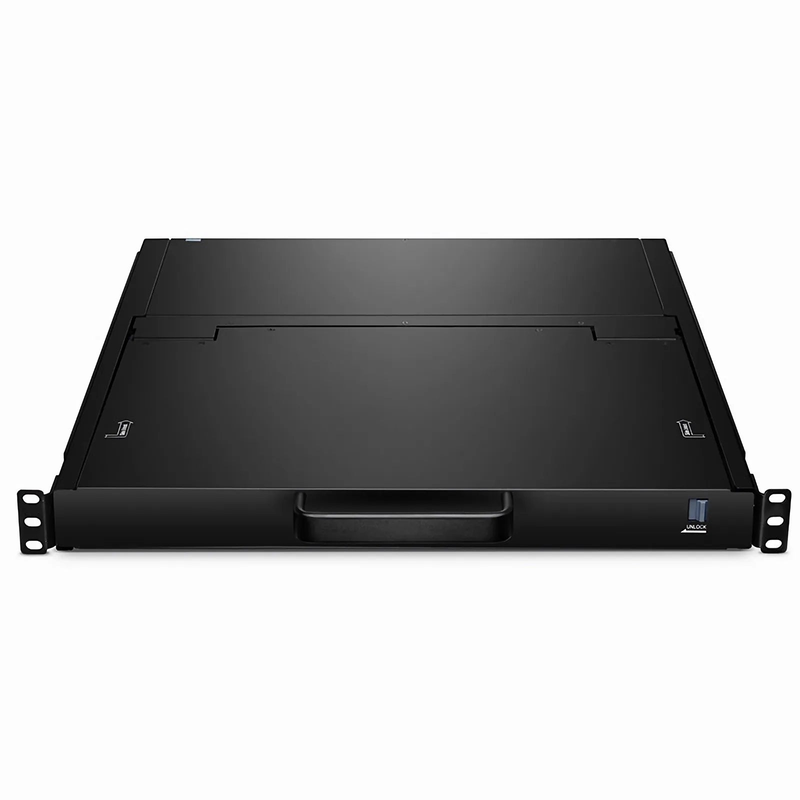 SFPS 8-Port Cat5 1U Rack-Mount KVM Over IP Switch with 17" Full HD LCD, 8 x RJ45 to VGA Interface Modules Included