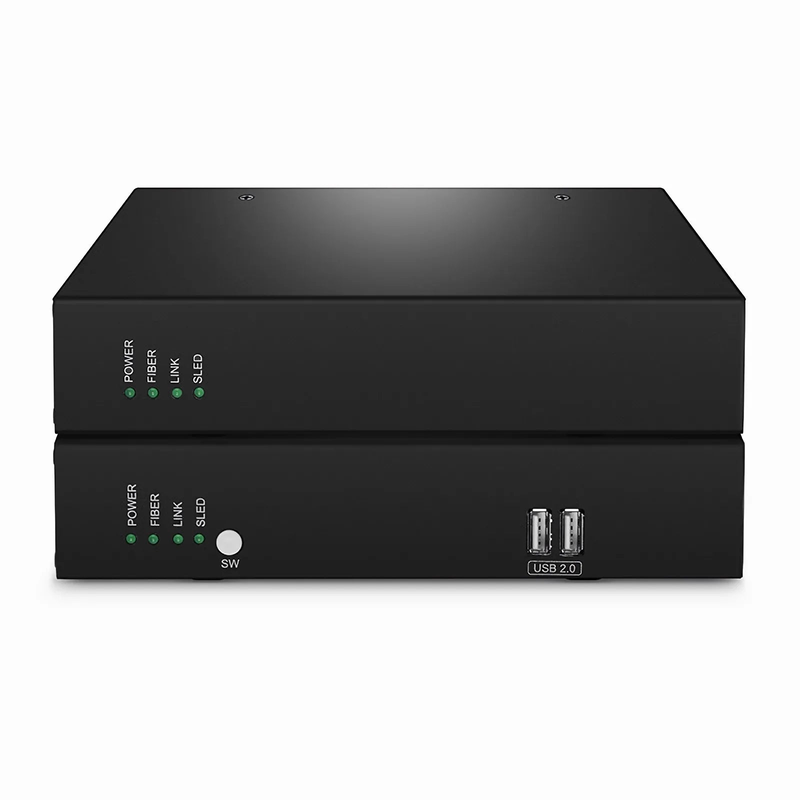 SFPS 4K HDMI USB HID IP KVM Matrix Transmitter Set with Audio and EDID over Fiber Optic Cable for 20km and Cat5e/6/6a/7 for 120m, 3840x2160@60Hz