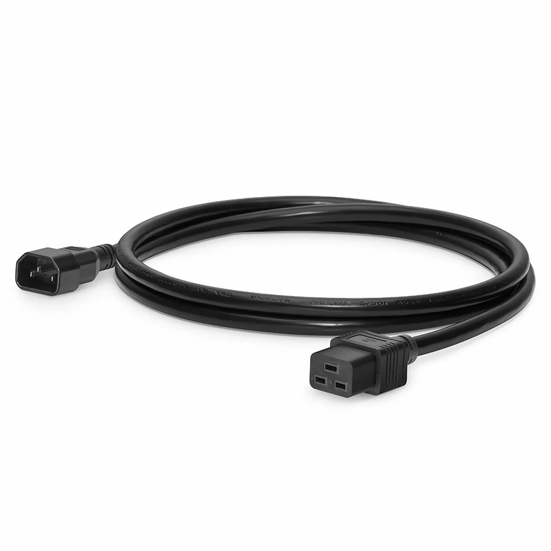 SFPS 6ft (1.8m) IEC60320 C14 to IEC60320 C19 14AWG 250V/15A Power Cord, Black