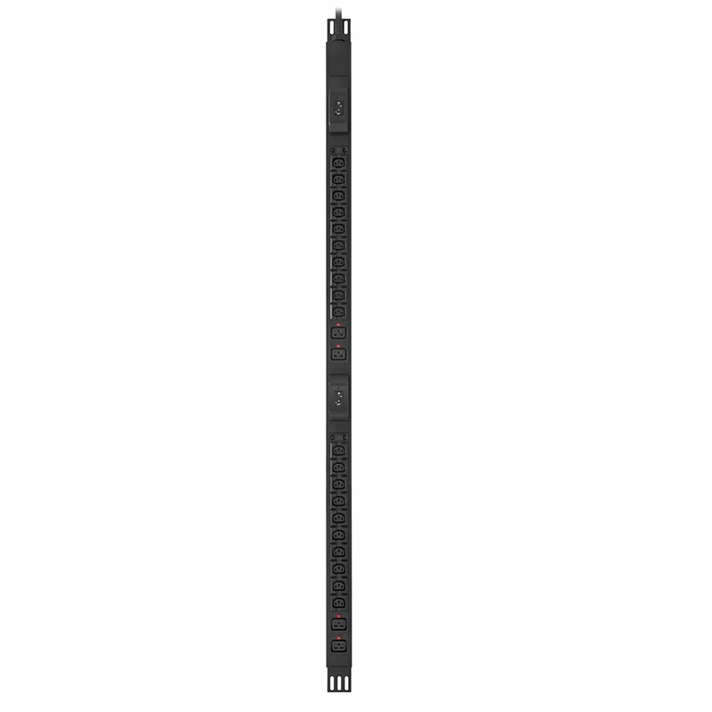 SFPS 7.36kW Single-Phase 32A/230V Basic Rack PDU, 20 x C13 & 4 x C19 Outlets, IEC309 32A 2P + E Plug, 10ft Cord, 0U Vertical