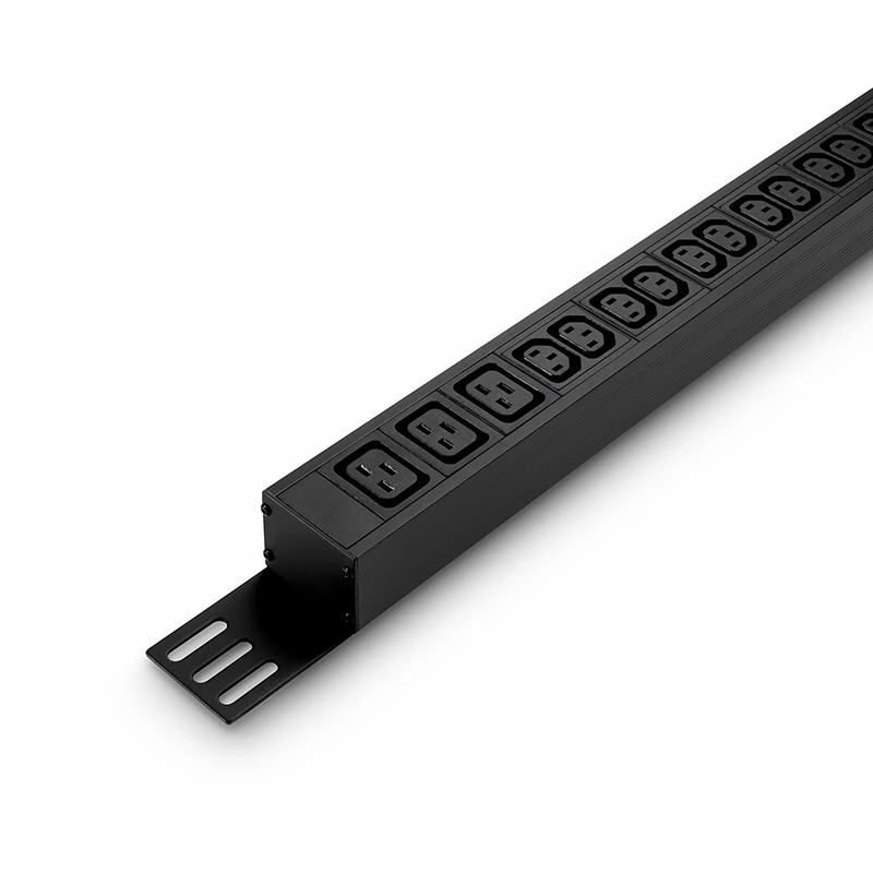 SFPS 7.36kW Single-Phase 32A/230V Monitored Rack PDU, 36 x C13 & 6 x C19 Outlets, IEC 309 32A 2P+E Plug, 10ft Cord, 0U Vertical