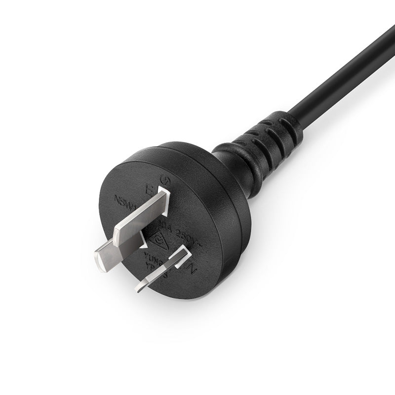 SFPS 6ft (1.8m) AS/NZS 3112 Australia to IEC60320 C13 3 x 1.0mmA² 250V/10A Power Cord, Black