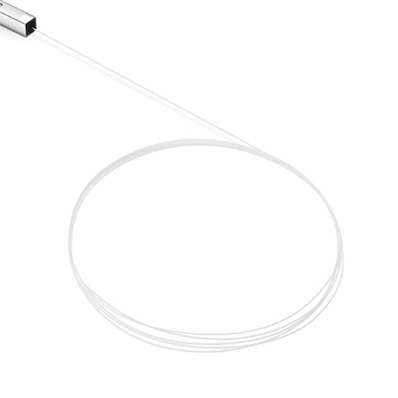 SFPS 1 x 4 PLC Fiber Splitter, Steel Tube, Bare Fiber 250m, No Connector, Singlemode