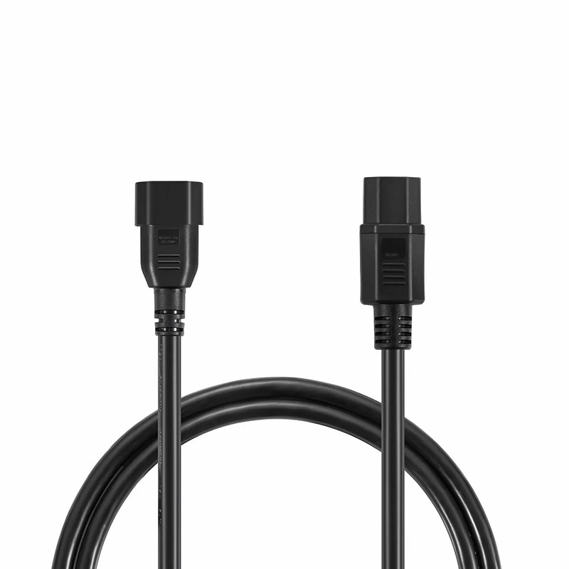 SFPS 6ft (1.8m) IEC60320 C14 to IEC60320 C15 14AWG 250V/15A Power Cord, Black
