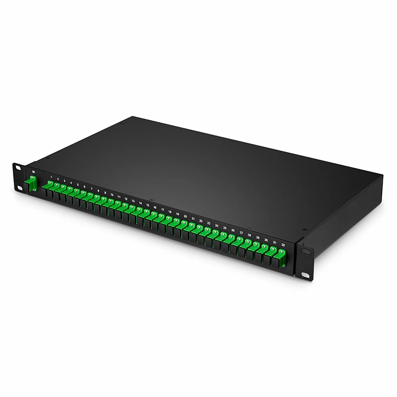SFPS 1 x 32 PLC Fiber Splitter, 1U 19" Rack Mount, SC/APC, Singlemode