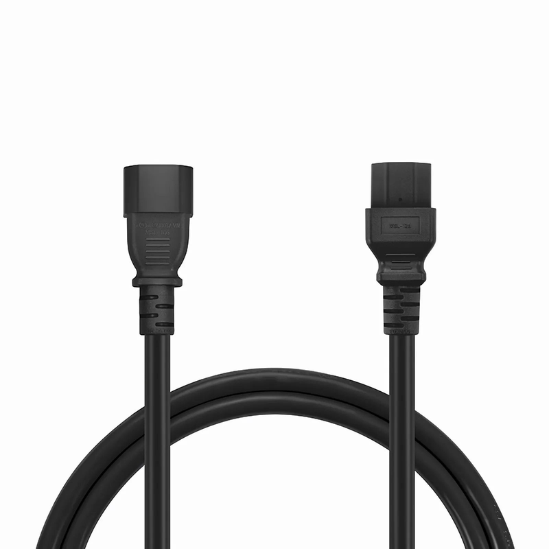SFPS 6ft (1.8m) IEC60320 C14 to IEC60320 C21 Heavy-Duty 14AWG 250V/15A Power Cord, Black