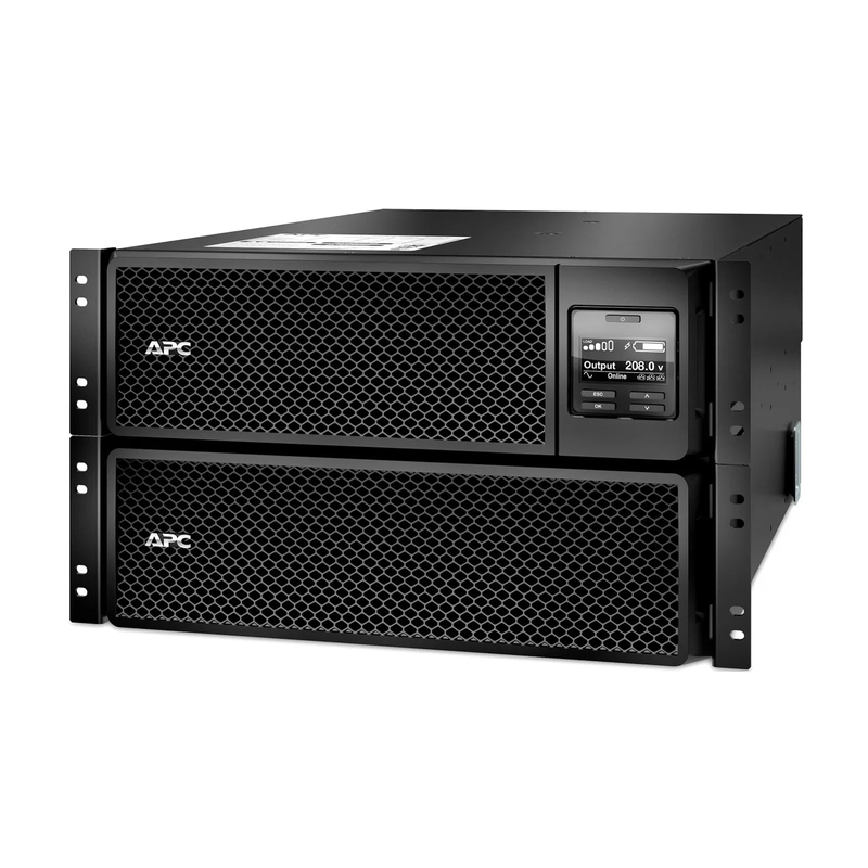 SFPS APC Smart-UPS On-line, 8kVA/8kW, 208V, 4 x L6-20R & 2 x L6-30R NEMA Outlets, Network Card & SmartSlot, 4 Replaceable Battery Modules Included, Rack 6U/Tower Convertible