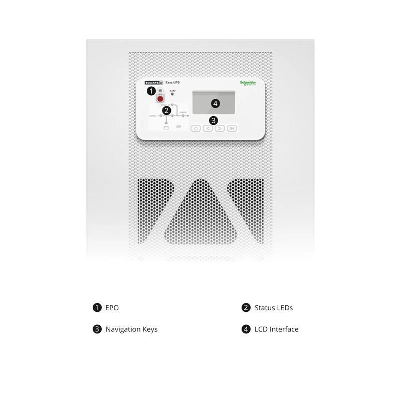 SFPS APC Easy UPS 3S, 15kVA/15kW, 208V, Hard Wire 4-wire Output (3PH+ G), Parallel up to 4UPSs