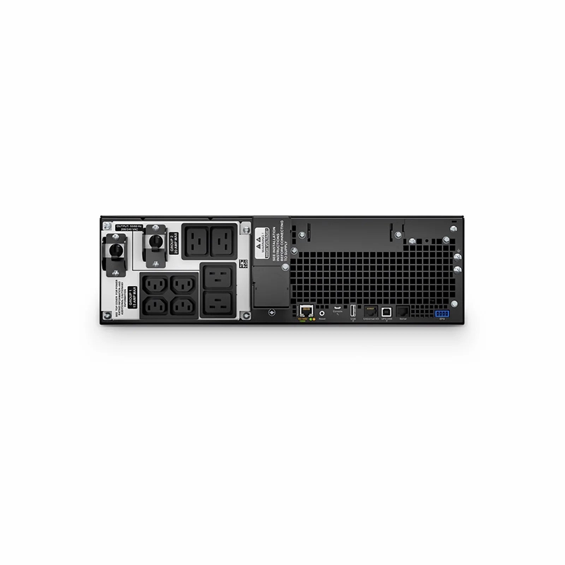 SFPS APC® Smart-UPS On-Line 5000VA Rackmount 3U UPS, 4x C13+4x C19 IEC Outlets, Network Card+SmartSlot and 3 Backup Batteries Included