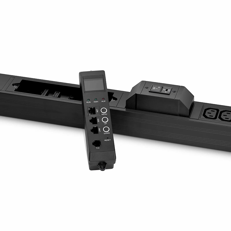 SFPS 7.36kW Single-Phase 32A/230V Monitored Rack PDU, 36 x C13 & 6 x C19 Outlets, IEC 309 32A 2P+E Plug, 10ft Cord, 0U Vertical