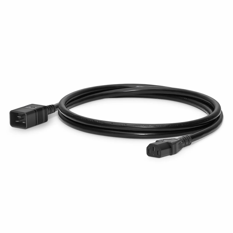 SFPS 6ft (1.8m) IEC60320 C20 to IEC60320 C13 14AWG 250V/15A Power Cord, Black