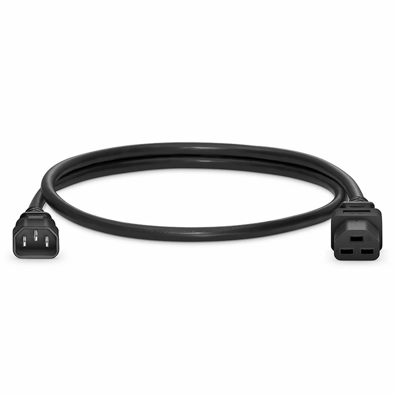 SFPS 3ft (0.9m) IEC60320 C14 to IEC60320 C21 Heavy-Duty 14AWG 250V/15A Power Cord, Black