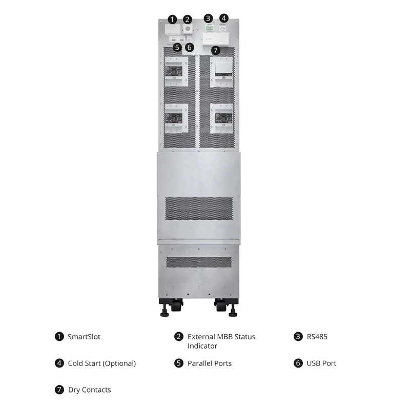 SFPS APC Easy UPS 3S, 15kVA/15kW, 208V, Hard Wire 4-wire Output (3PH+ G), Parallel up to 4UPSs
