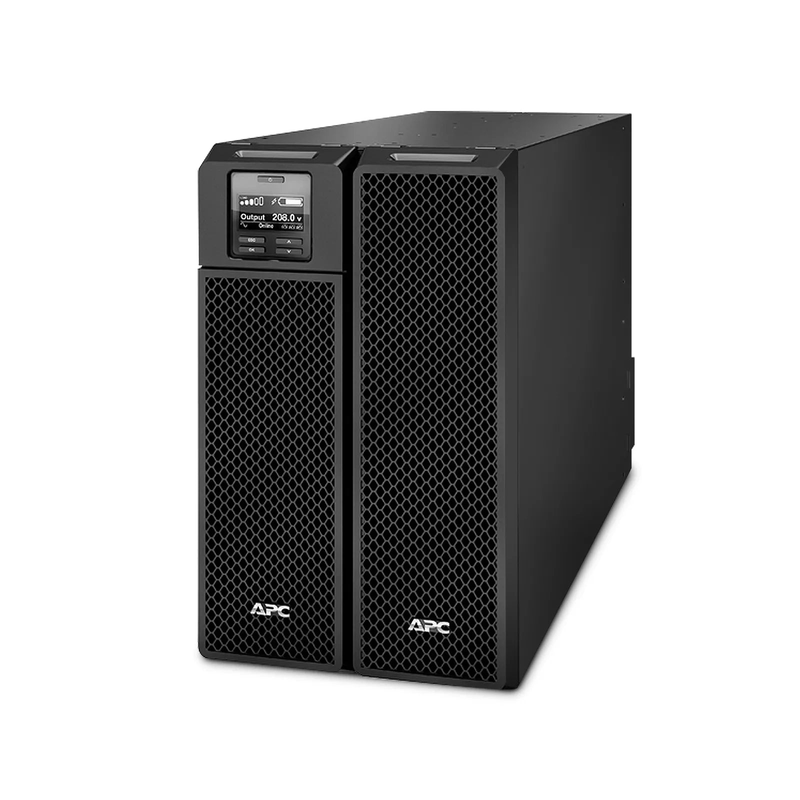 SFPS APC Smart-UPS On-line, 8kVA/8kW, 208V, 4 x L6-20R & 2 x L6-30R NEMA Outlets, Network Card & SmartSlot, 4 Replaceable Battery Modules Included, Rack 6U/Tower Convertible