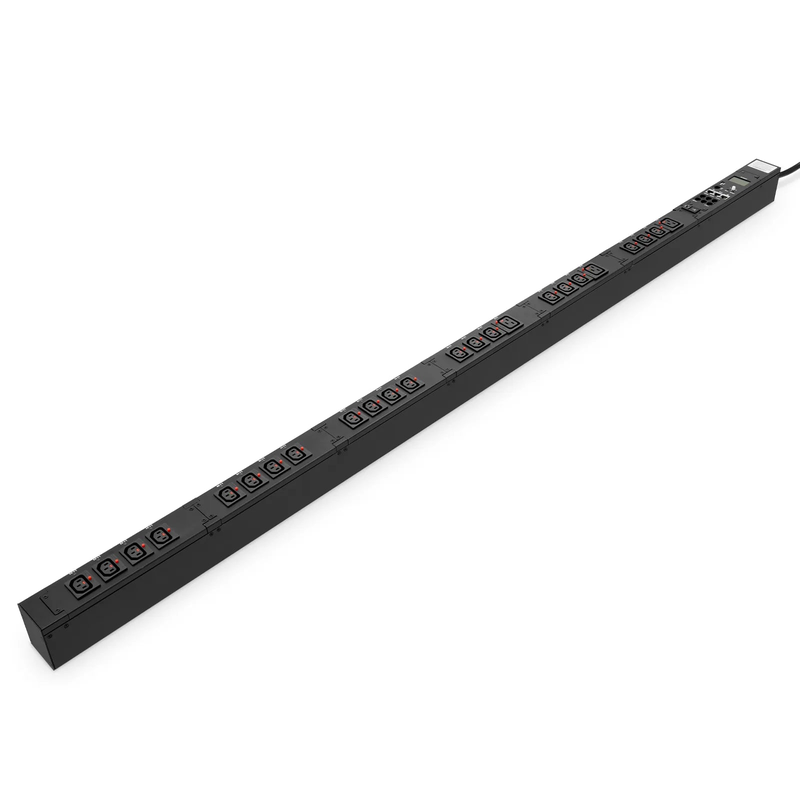 SFPS 7.20kW Single-Phase 30A/240V Switched Rack PDU, 21 x C13 & 3 x C19 Outlets, NEMA L6-30P Plug, 10ft Cord, 0U Vertical