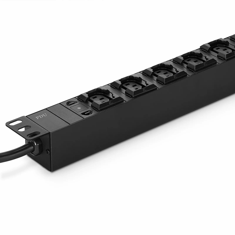 SFPS 1.92kW Single-Phase 16A/120V Basic Rack PDU, 6 x C13 & 2 x C19 Outlets, IEC320 C20 Plug, 10ft Cord, 1U Rack-Mount