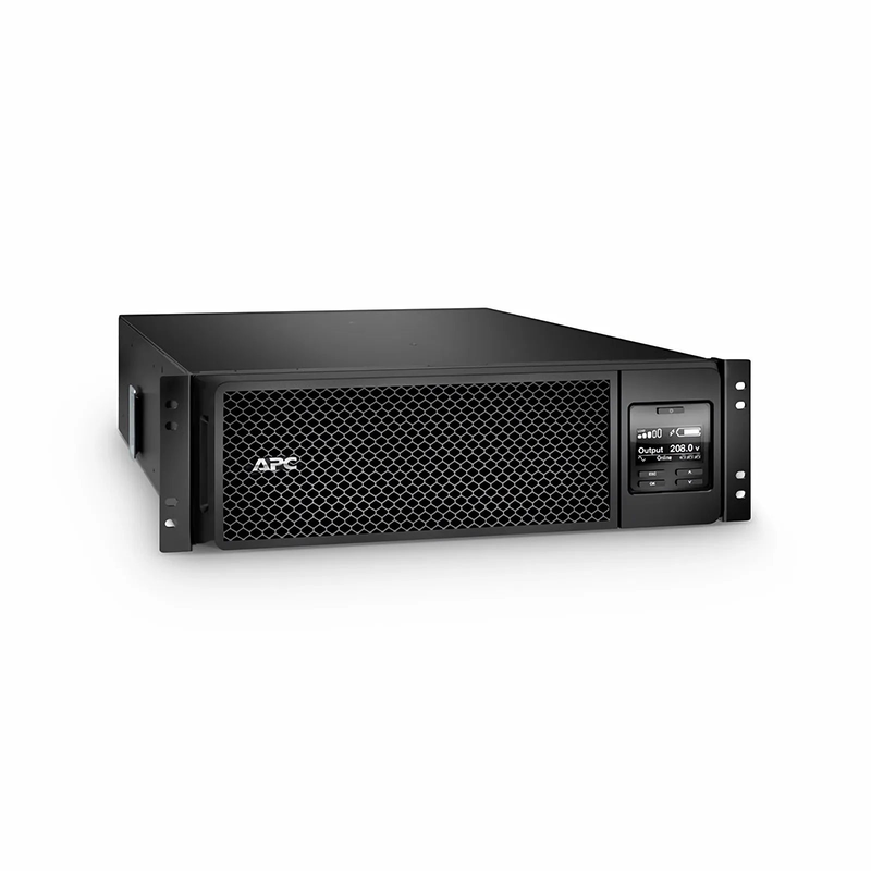 SFPS APC® Smart-UPS On-Line 5000VA Rackmount 3U UPS, 4x C13+4x C19 IEC Outlets, Network Card+SmartSlot and 3 Backup Batteries Included