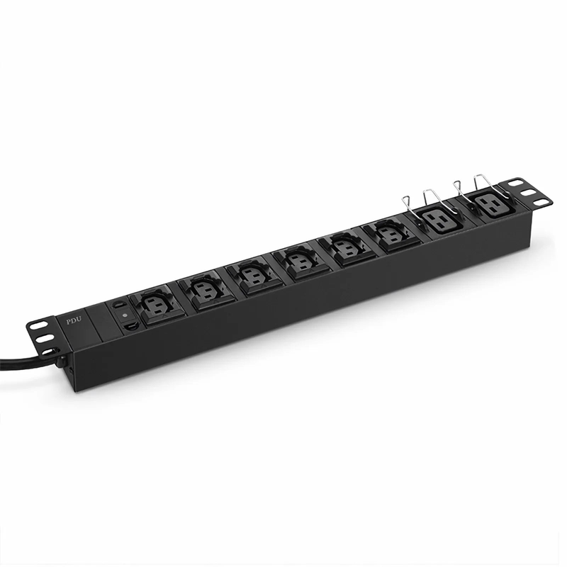 SFPS 1.92kW Single-Phase 16A/120V Basic Rack PDU, 6 x C13 & 2 x C19 Outlets, IEC320 C20 Plug, 10ft Cord, 1U Rack-Mount